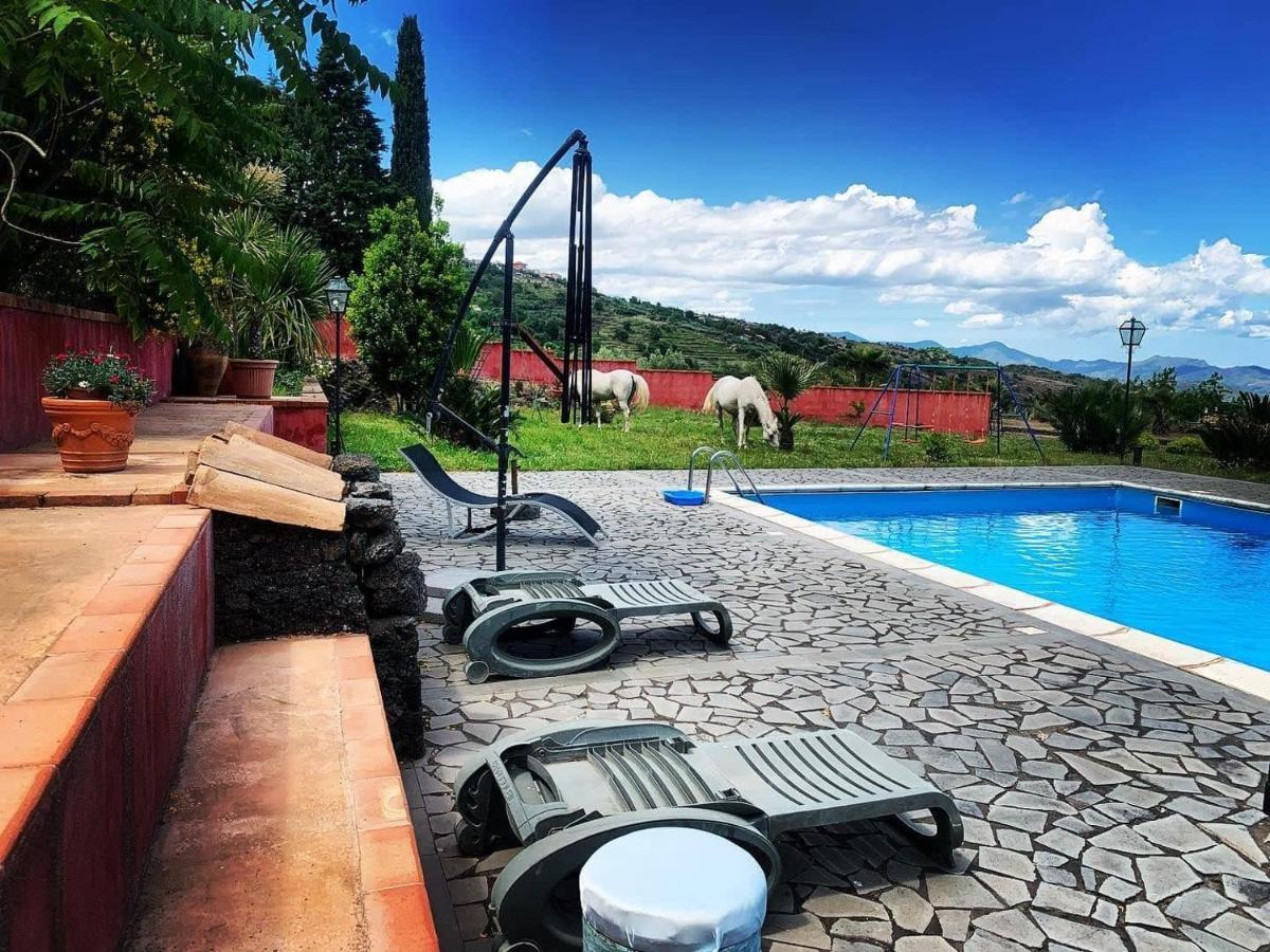 Villa Alessio - Case Vacanza Con Piscina Sull'Etna Puntalazzo Eksteriør billede